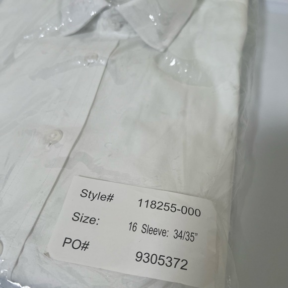 Cintas Design Collective Tailored Non-Iron Collared Shirt Size 16 34/35 - Picture 4 of 5